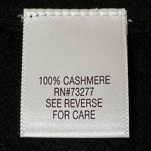 Cashmere Sweater Womens Large Apt 9 Cardigan Black Gray Argyle Preppy Academia - Picture 5 of 6